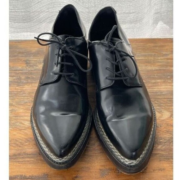 Acne Studios Lark‎ Platform Oxford Shoes Men 41 US 11 Snakeskin Trim Leather main image 9